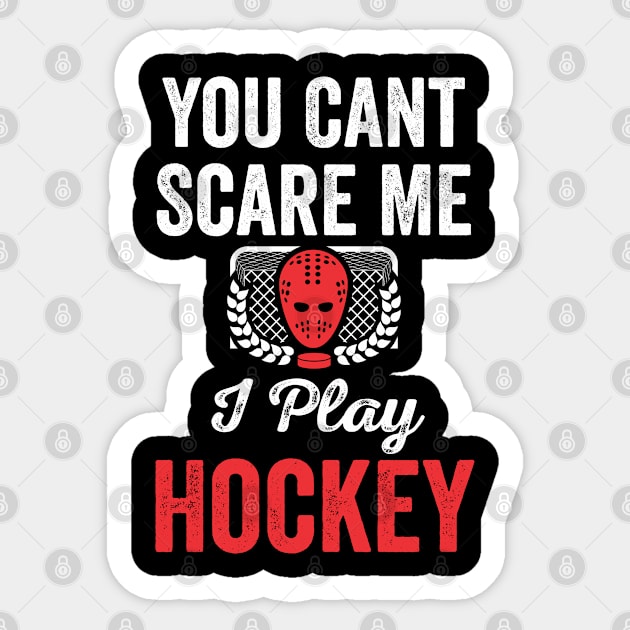 you can't scare me Sticker by indigosstuff